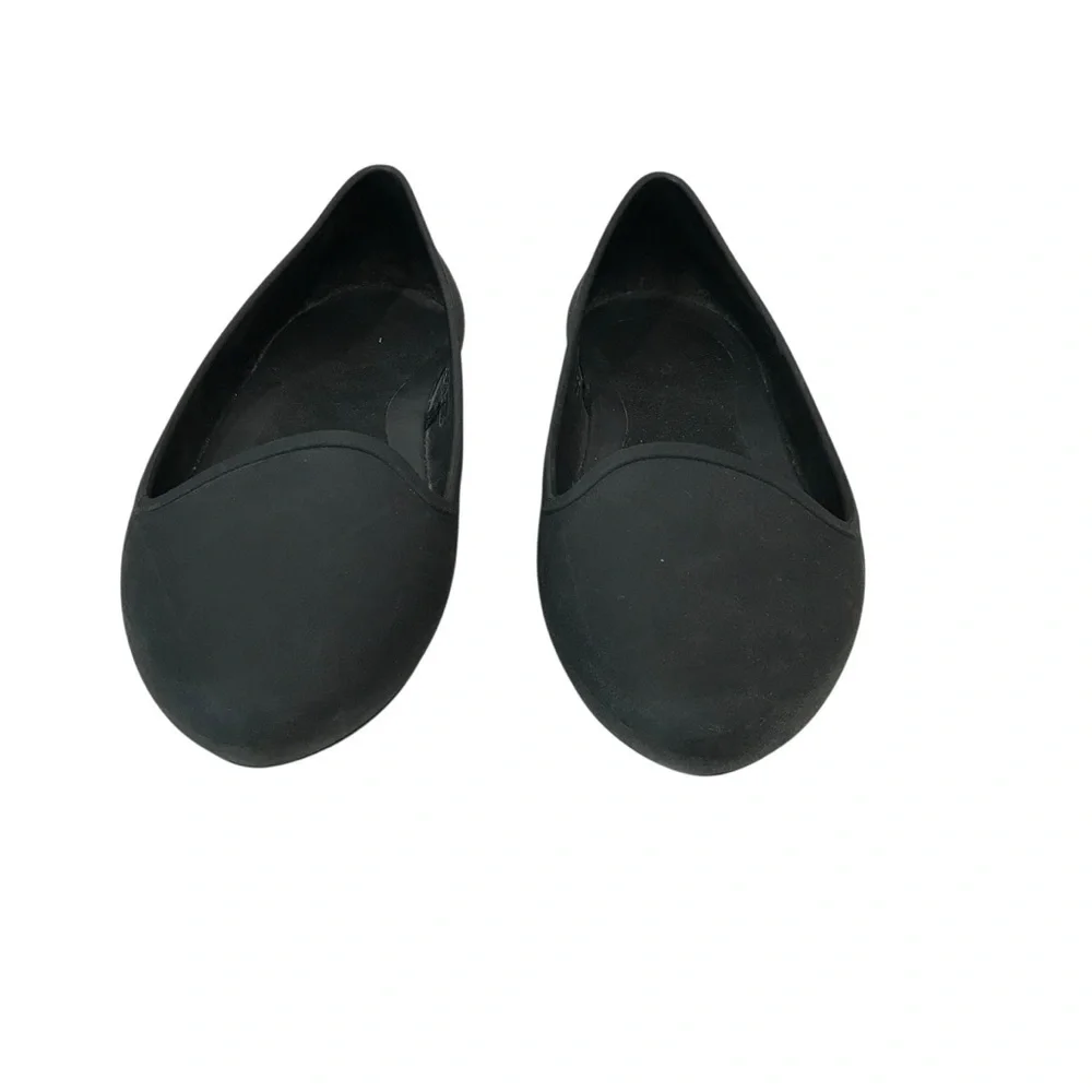 CROCS Brooklyn Flat women’s Size 8 Shoes Black Pointed Toe Slip On Comfort Flats - Picture 5 of 6